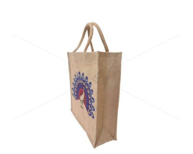 Gift Bags for Wedding and Other Occasions - Random Colour Peacock Print with Zipper (12 X 5 X 14 inches)