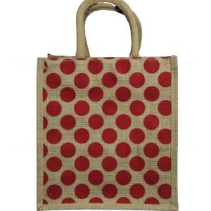 Bulk Buying - Small Gift Bags / Tambulam Bags for Auspicious Occasions / Navarathri - Random Colour Dotted Print with Zipper (10 X 5 X 12 inches)