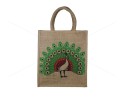 Gift Bags for Wedding and Other Occasions - Random Colour Peacock Print with Zipper (10 X 5.5 X 11 inches)