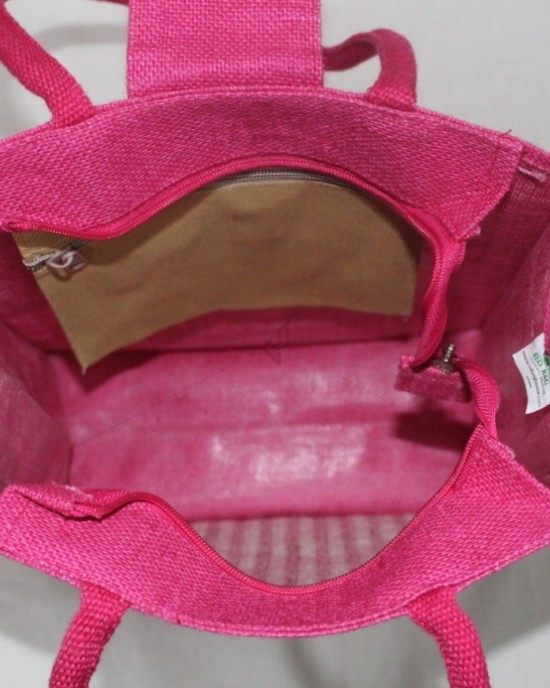 Multipurpose Fancy Hand Bag - Random Colour Thread Border Ladies Hand Bag with Velcro Flip and Inner Pocket (12 X 6 X 14 inches)