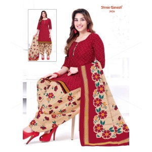 Graceful Pure Cotton - Patiyala Unstitched Dress Material
