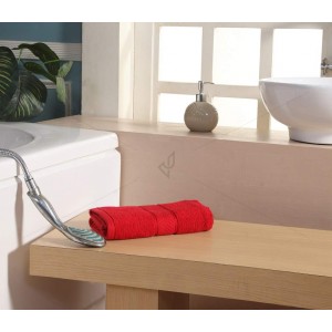 Bath Towel 450 GMS, Premium 100%-Cotton, Soft, Highly Absorbent, 450 GSM (Pack of 1 Bath Towel, Festive Red), Elegance [T1020]