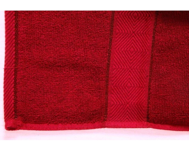 Bath Towel 500 GSM, Premium, 100% Natural Ring-Spun Double ply Cotton Yarn, Soft, Extra Absorbent & Durable, Quick-Dry (Pack of 1 Bath Towel, Festive Red), Elysian [T1042]