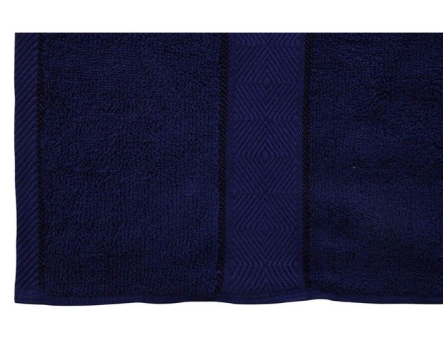 Bath Towel 500 GSM, Premium, 100% Natural Ring-Spun Double ply Cotton Yarn, Soft, Extra Absorbent & Durable, Quick-Dry (Pack of 1 Bath Towel, Navy Blue), Elysian [T1043]