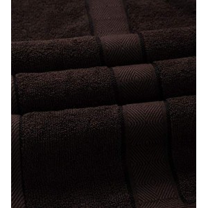 8 Pc Towel 500 GSM, Premium, 100% Natural Ring-Spun Double ply Cotton Yarn, Soft, Extra Absorbent & Durable, Quick-Dry (Premium Pack of 8 Pcs Towel Set, Chocolate Brown), Elysian [T1049]