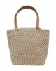 Stylish Jute Multipurpose Hand Bag And Shoulder Bag with Zipper (15 X 5 X 11 inches)