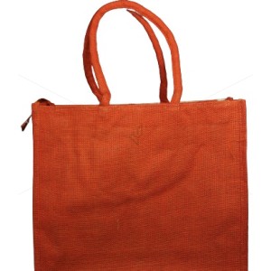 Bulk Buying - Shopping Bag - Random Colour Radha Print Canvas Jute Bag with Zipper (15.5 X 5 X 13 inches)