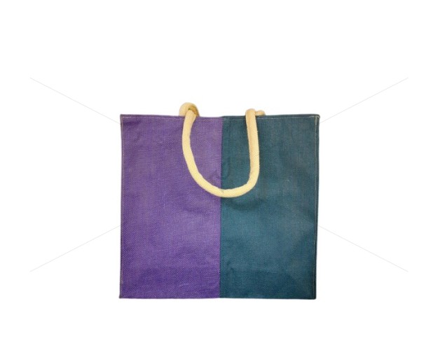 Bulk Buying - Shopping Bag - Random Colour Radha Print Canvas Jute Bag with Zipper (17 X 6 X 16 inches)