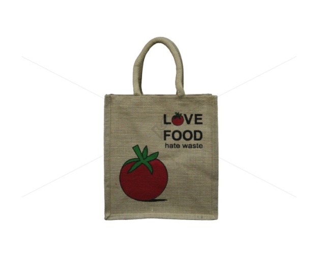 Bulk Buying - Multi Utility Lunch Bag - Love Food Print with Zipper (10 X 5 X 12 inches)