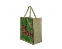 Bulk Buying - Gift Bags/Thamboolam Bags for Auspicious Occasions/Functions-Random Colour Go Green Print with Zipper (10 X 5 X 11 inches)