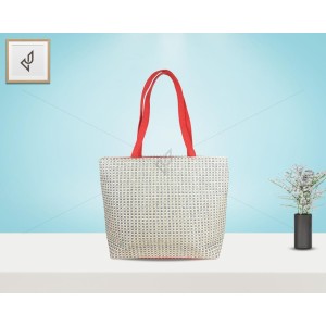 Designer Jute Handbag - An appealingly handcrafted jute handbag with an enchanting designs (16 x 12 inches)