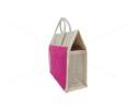 Bulk Buying - Random Colour Adjustable Velcro Gift / Tambulam Jute Bags (10 X 5 X 10 inches)