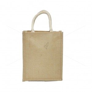 Bulk Buying - Designer jute lunch bag - Ravishing And Cute Little Handcrafted Girl With Zipper (10 x 5 x 12 inches)