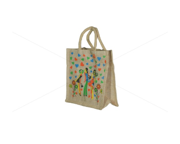 Gift Bag - A nifty bag with an artistic scenary of beautiful ladies (10 x 5 x 11 inches)