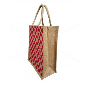 Bulk Buying - Big Gift Bags / Tambulam Bags for Auspicious Occasions / Navarathri - Random Colour Dotted Print with Zipper (12 X 5 X 14 inches)