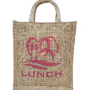 Fancy/Lunch Bag -  A multi purpose easy to carry jute bag (10 X 5.5 X 11 inches)