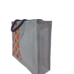 Bulk Buying - A graceful mehandi designed spacious shopper with zipper (16 x 6 x 14 inches)
