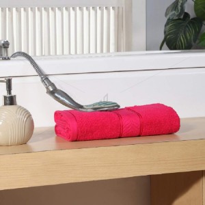 Bulk Buying - Bath Towel 450 GSM, Premium 100%-Cotton, Soft, Highly Absorbent, 450 GSM (Pack of 1 Bath Towel, Romantic Fuchsia), Elegance [BBT1019]