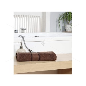 Bulk Buying - Bath Towel 450 GSM, Premium 100%-Cotton, Soft, Highly Absorbent, 450 GSM (Pack of 1 Bath Towel, Cappuccino Brown), Elegance [BBT1021]