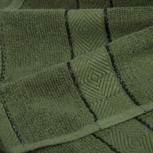 Bulk Buying  - Premium, 100% Natural Ring-Spun Double ply Cotton Yarn, Soft, Extra Absorbent & Durable, Quick-Dry (Premium Pack of 8 Pcs Towel Set, Olive Green), Elysian [BBT1053]
