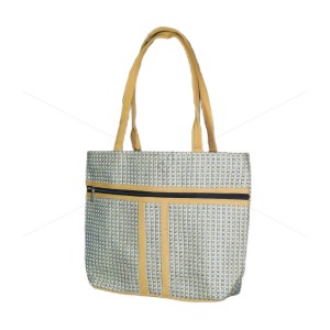 Bulk Buying  - Designer Jute Handbag - An awesome handcrafted multi utility jute handbag with outer zipper (16 x 12 inches)