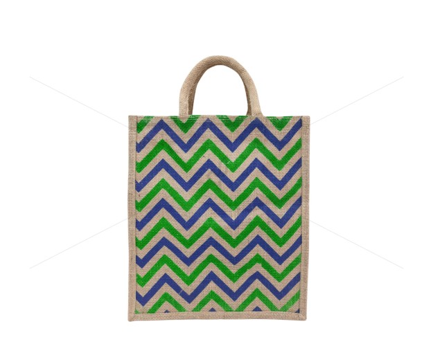 Multi Utility Lunch Bag - Colourful Abstract Design with Zipper (12 X 5 X 14 inches)