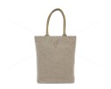 Multi Utility Jute Hand Bag - A simple and neat jute hand bag with zipper (14.5 x 5 x 15 inches)