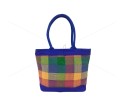 Multi Utility Hand Bag - A vibrant hand bag with a cute wooden horse print (16 x 5 x 12 inches)