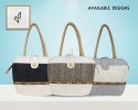 Hand Bag - A cute apple-like handbag, with magnetic closer and zipper (14 x 4 x 11 inches)