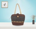 Hand Bag - A cute apple-like handbag, with magnetic closer and zipper (14 x 4 x 11 inches)