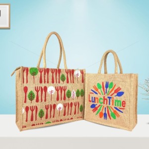 Set of 2 - An ultimate daily utility combo of jute bags - CB015