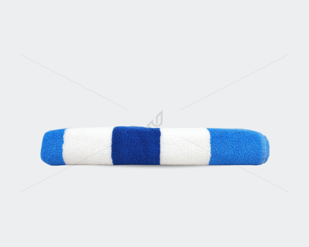 Striped - Bath Towel, 500 GSM (1 Bath Towel, Mix of White,Blue Shades) [T1116]