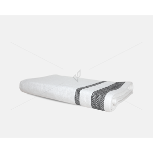Bamboo - Bath Towel, 600 GSM (1 Bath Towel, White) [T1122]