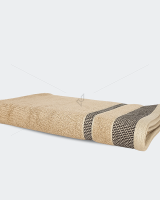 Bamboo - Bath Towel, 600 GSM (1 Bath Towel, Golden Beige) [T1124]