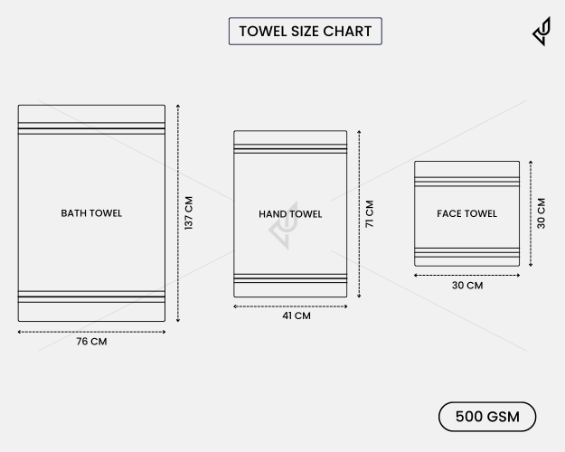 Solid Dobby - Face Towel, 500 GSM (1 Face Towel, Sage Green) [T1141]