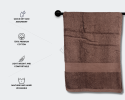 Solid Dobby - Bath Towel, 580 GSM (1 Bath Towel, Chocolate Brown) [T1146]