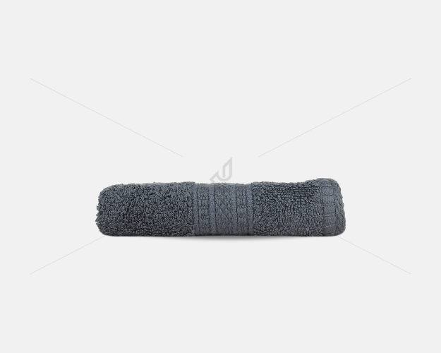 Solid Dobby - Face Towel, 580 GSM (1 Face Towel, Grey) [T1157]