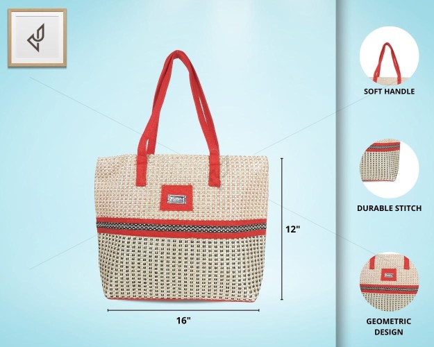 Doublet - A versatile combo of 2 jute handbags - CB033