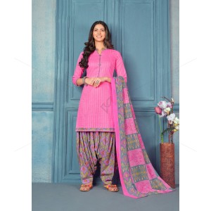 Classy Cotton Unstitched Dress Material - W1148