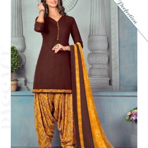 Classy Cotton Unstitched Dress Material - W1156